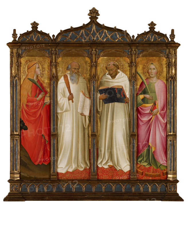 St Mary Magdalene, St Benedict, St Bernard of Clairveaux and St Catherine of Alexandria, 1387-1388. Creator: Agnolo Gaddi.