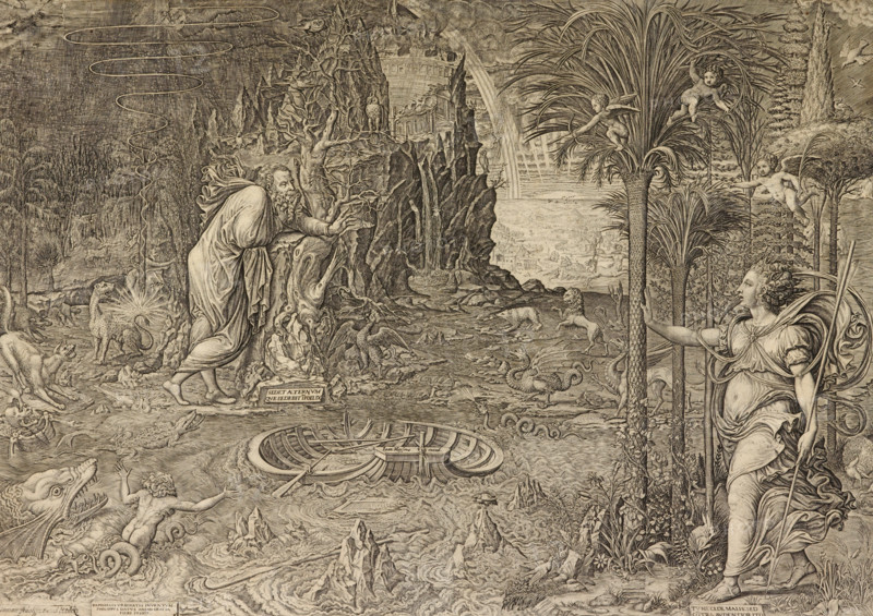 Allegory of Life (Dream of Raphael), 1561. Creator: Giorgio Ghisi.