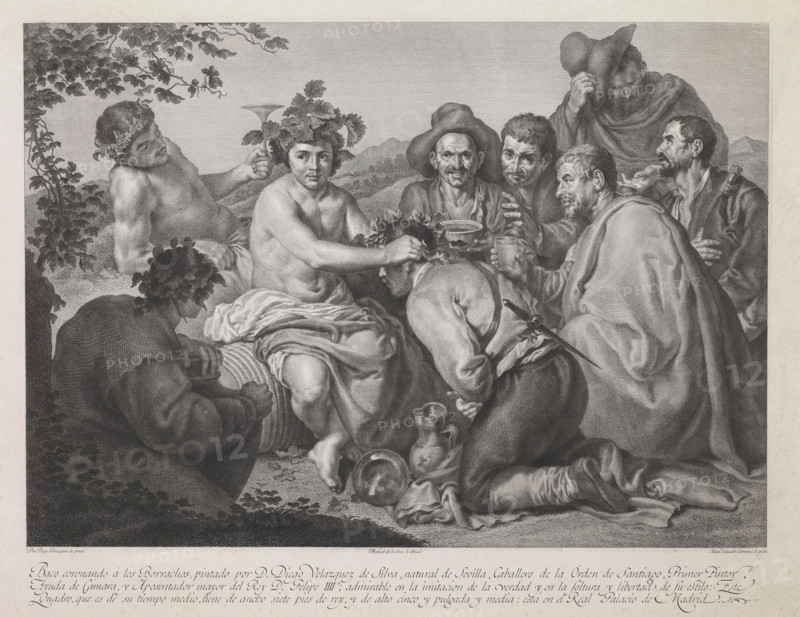 Bacchus, 18th-19th centuries. Creators: Diego Velasquez, Manuel Salvador Carmona.