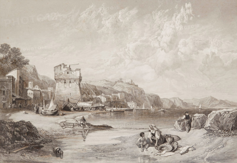 Vietri, Gulf of Salerno, 1859. Creator: William Miller.