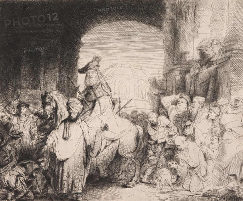 The Triumph of Mordecai, 1641. Creator: Rembrandt Harmensz van Rijn.
