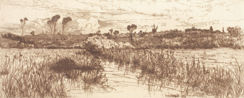 The Haunt of the Muskrat - Easthampton, 1884. Creator: Mary Norman.