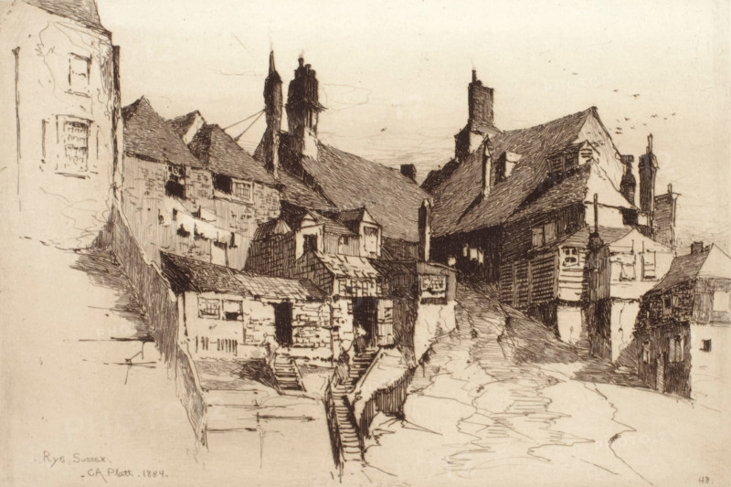 Rye, Sussex, 1884. Creator: Charles Adam Platt.