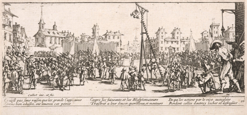 L'Estrapade (The Strapado), 1633. Creator: Jacques Callot.