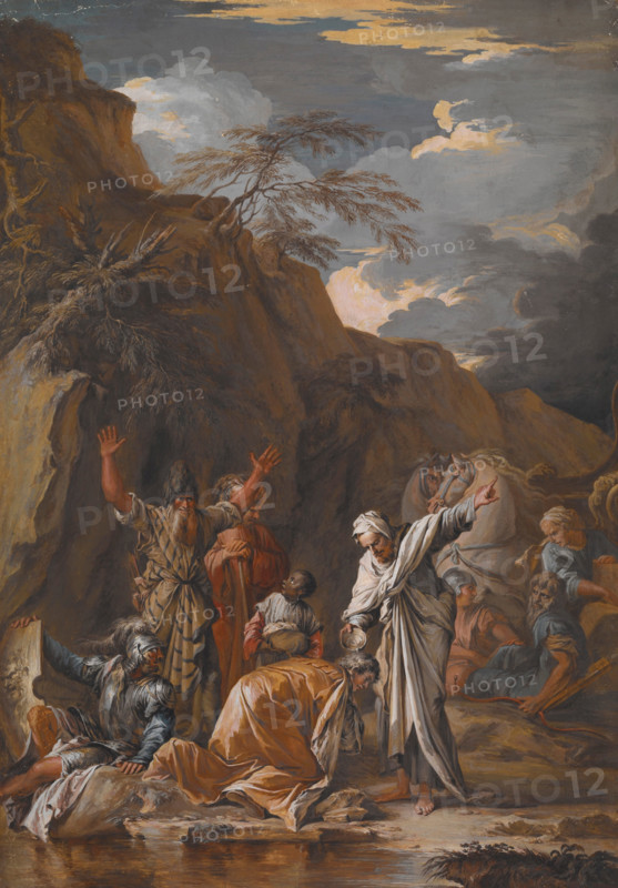 St. Philip Baptising the Eunuch, 1733. Creator: Joseph Goupy.