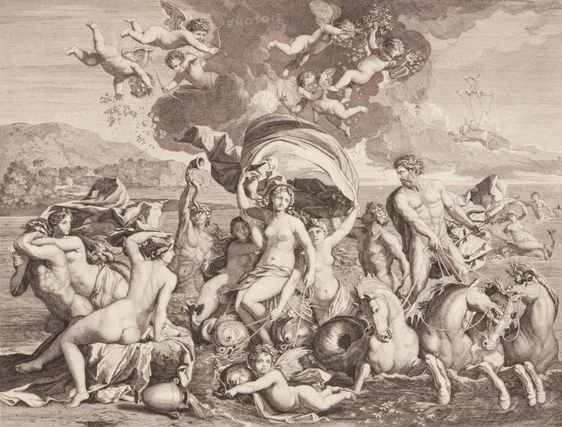 Triumph of Galatea, 17th century. Creator: Jean Pesne.