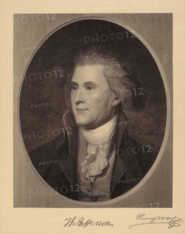 Portrait of Thomas Jefferson, 1901. Creator: Henry Wolf.