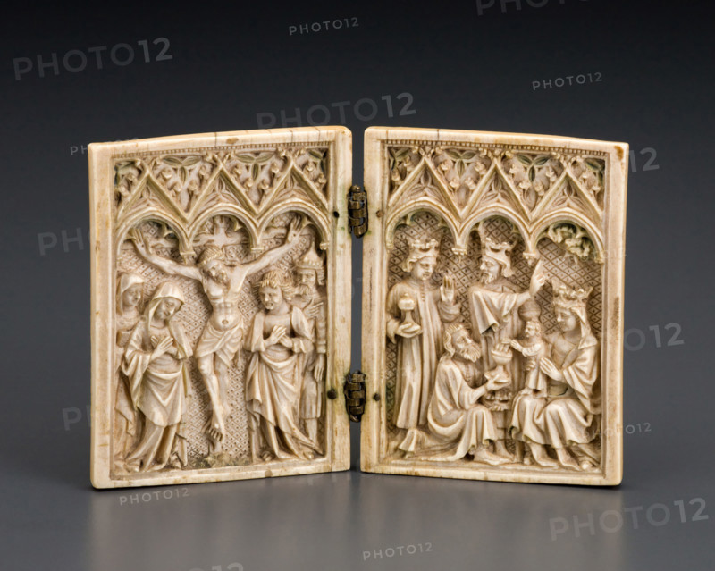 Diptych: Crucifixion and Epiphany, 1375-1400. Creator: Unknown.