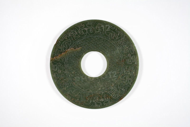 Ceremonial jade disc, about 100 BC. Creator: Unknown.