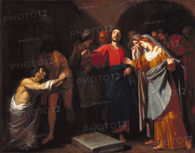 The Raising of Lazarus, about 1640. Creator: Andrea Vaccaro.