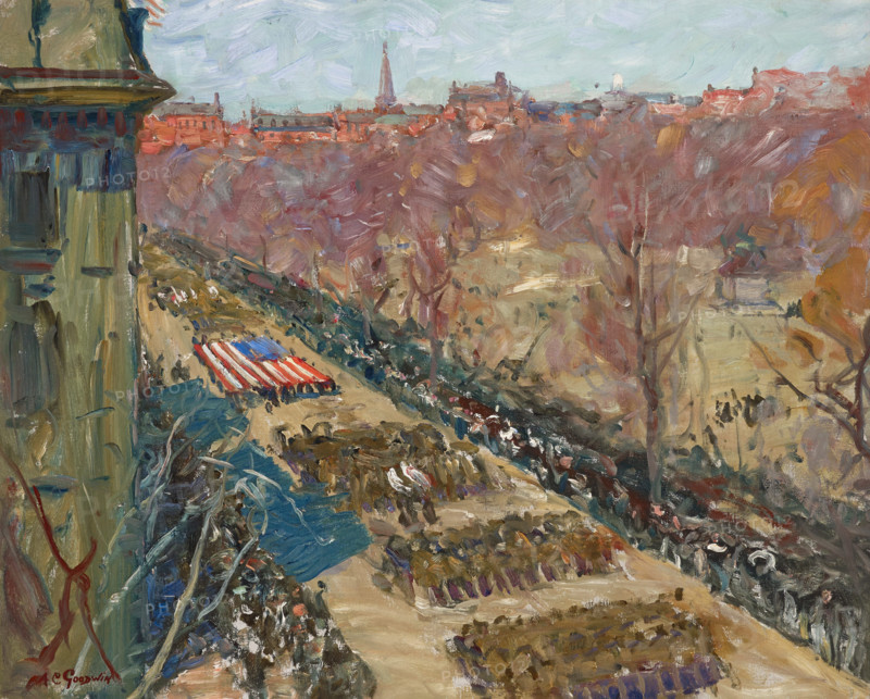 Liberty Loan Parade, 1918. Creator: Arthur Clifton Goodwin.
