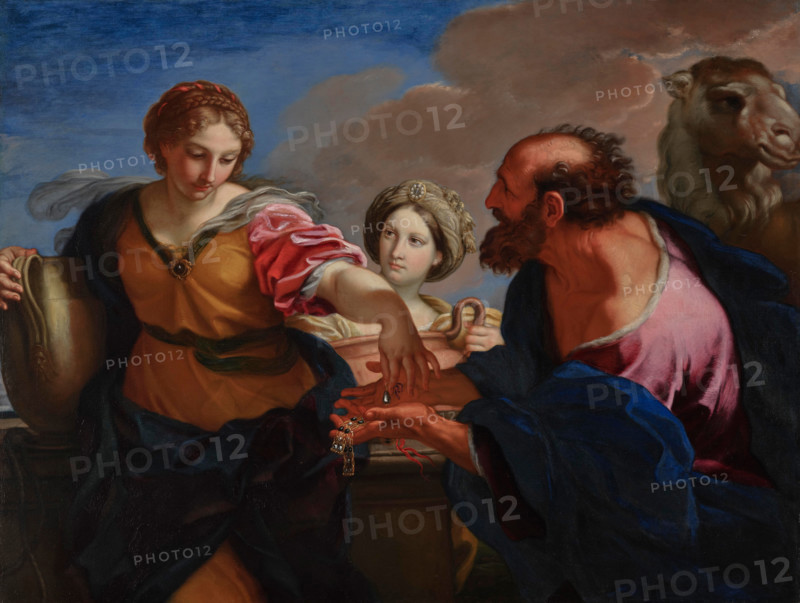 Rebecca and Eliezer at the Well, about 1655-1657. Creator: Carlo Maratti.