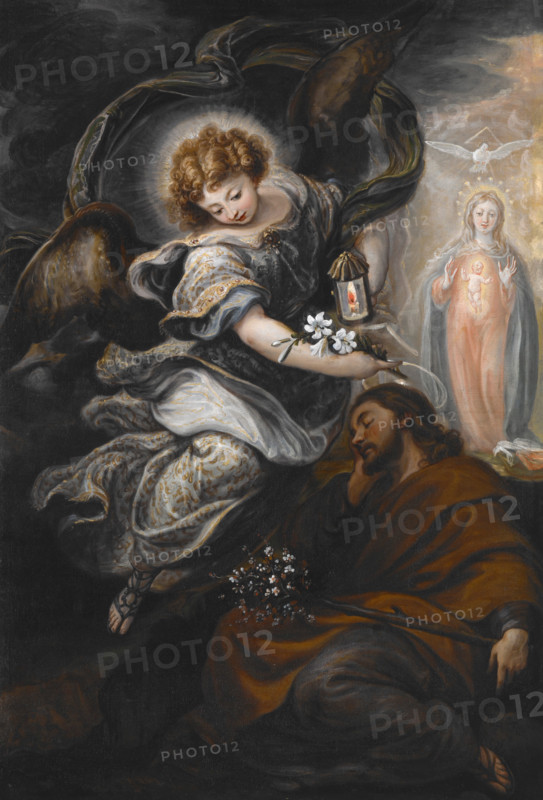 The Dream of St Joseph, about 1665. Creator: Francisco Rizi.