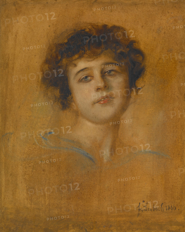 Portrait of a Young Woman, 1876. Creator: Franz von Lenbach.