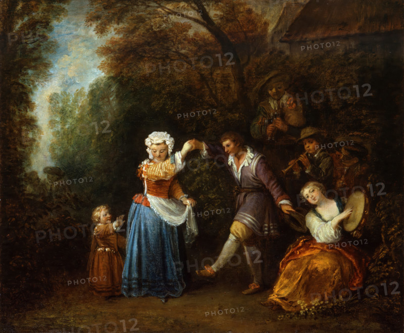 The Country Dance, about 1706-1710. Creator: Jean-Antoine Watteau.