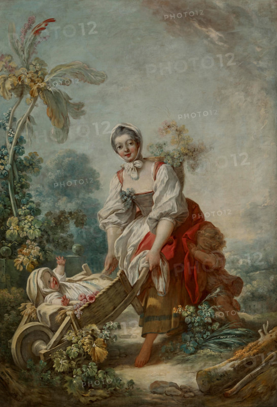 The Joys of Motherhood, about 1754. Creator: Jean-Honore Fragonard.