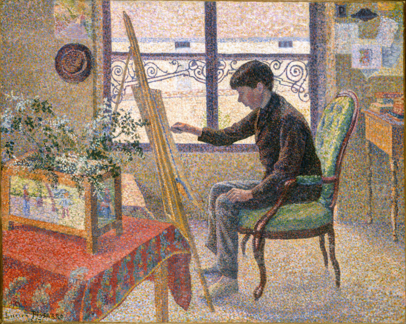 Interior of the Studio, 1887. Creator: Lucien Pissarro.