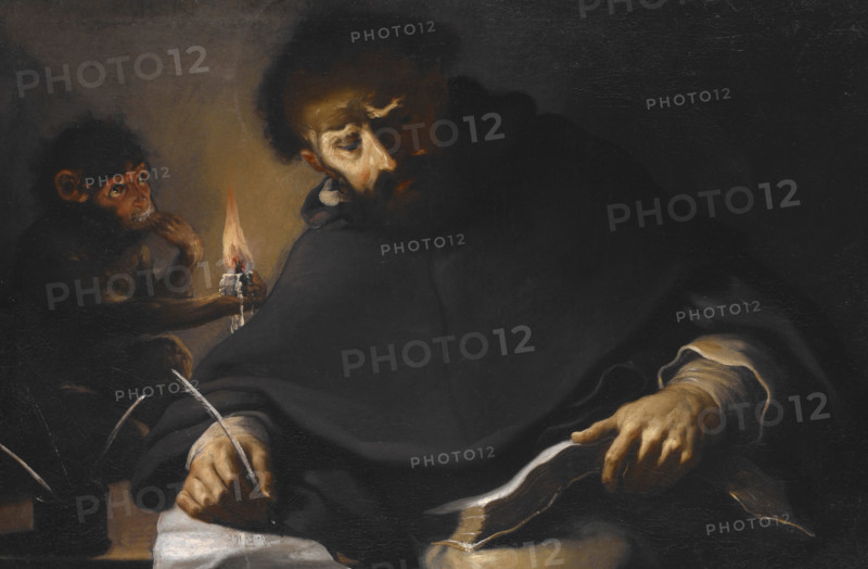 St Dominic and the Devil, about 1630. Creator: Pietro della Vecchia.
