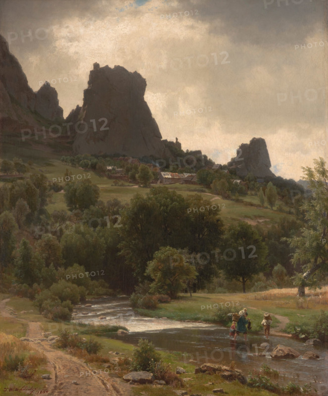 Summer Pastorale (View of Kallenfels), 1853. Creator: Worthington Whittredge.