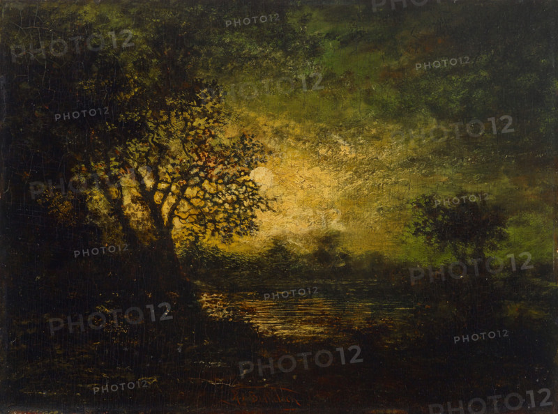 Moonlight, about 1883-1893. Creator: Ralph Blakelock.