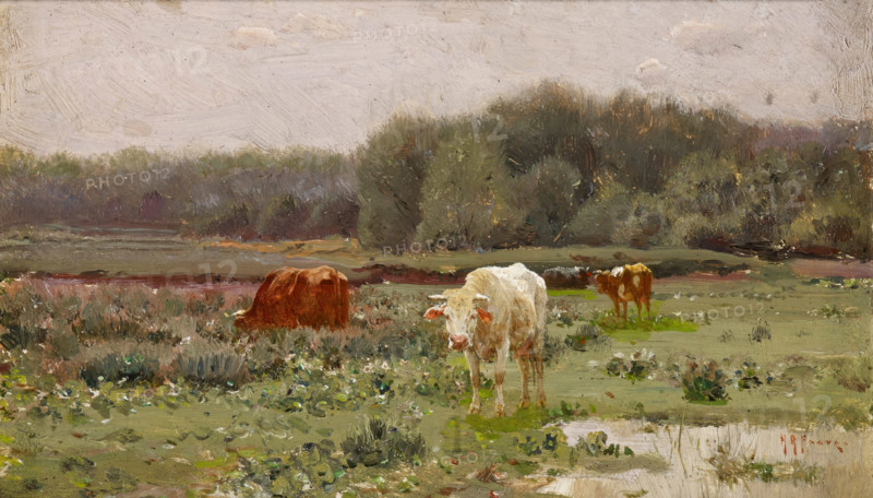 In the Meadow, about 1891. Creator: Henry Rankin Poore.