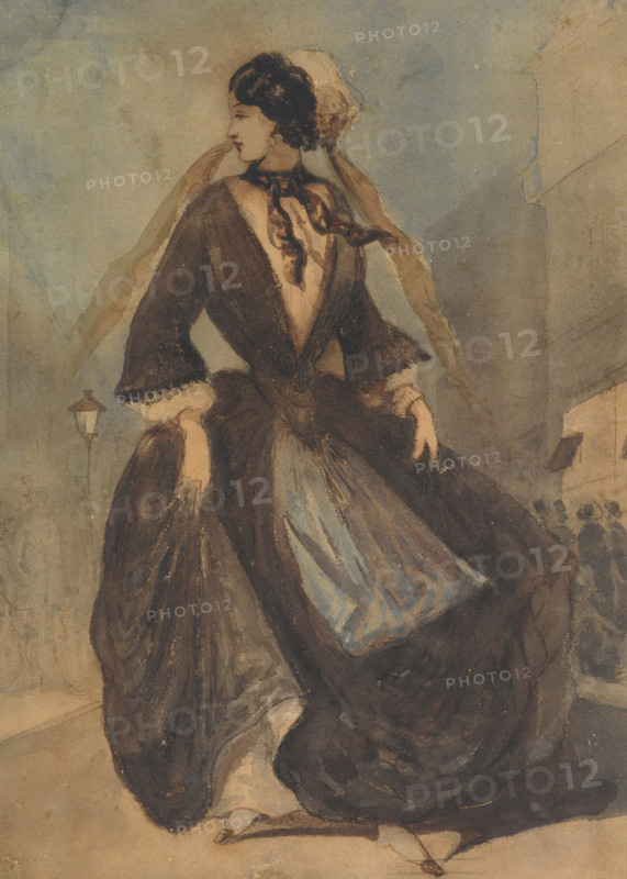 Spanish Lady, 19th century. Creator: Constantin Guys.