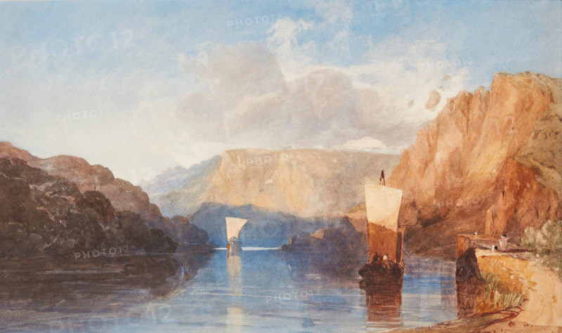 Blasting St. Vincent's Rock, Clifton, about 1830. Creator: John Sell Cotman.