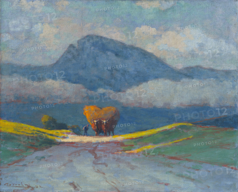 Carting Hay, 1905-1915. Creator: Ludovit Cordak.