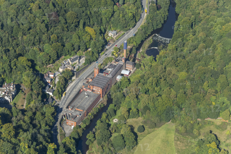Masson Mills, water-powered cotton mills, Derbyshire, 2024. Creator: Robyn Andrews.