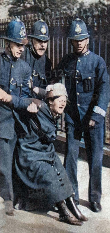 A suffragette being arrested, c1910s (1935).  Creator: Unknown.