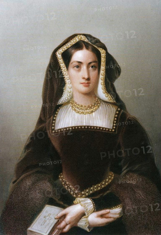 Catherine of Aragon (1485-1536), the first wife of King Henry VIII, 1851. Creator: JW Knight.