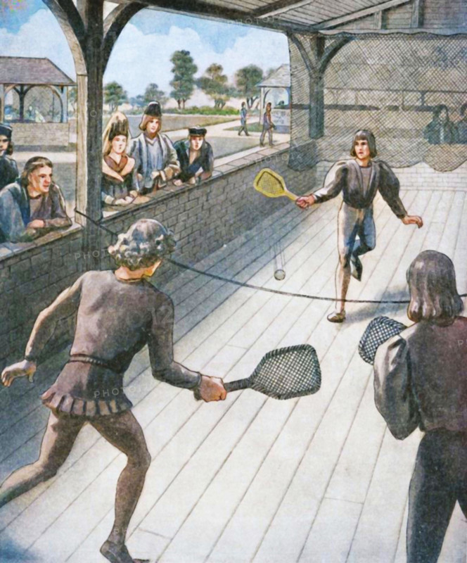 'Tennis in the Days of the Tudors', c1934. Creator: Unknown.