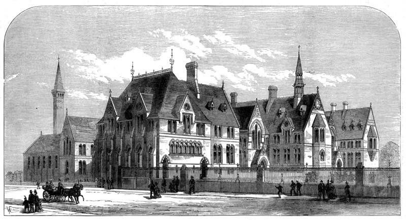 New Owens College, Manchester, 1873. Creator: Unknown.
