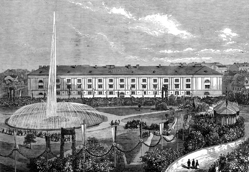 Opening of the new City Water-Works at Vienna, 1873. Creator: Unknown.