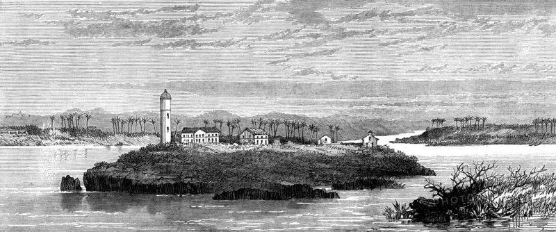 Cape Palmas and Harper Town, west coast of Africa, 1873. Creator: Unknown.