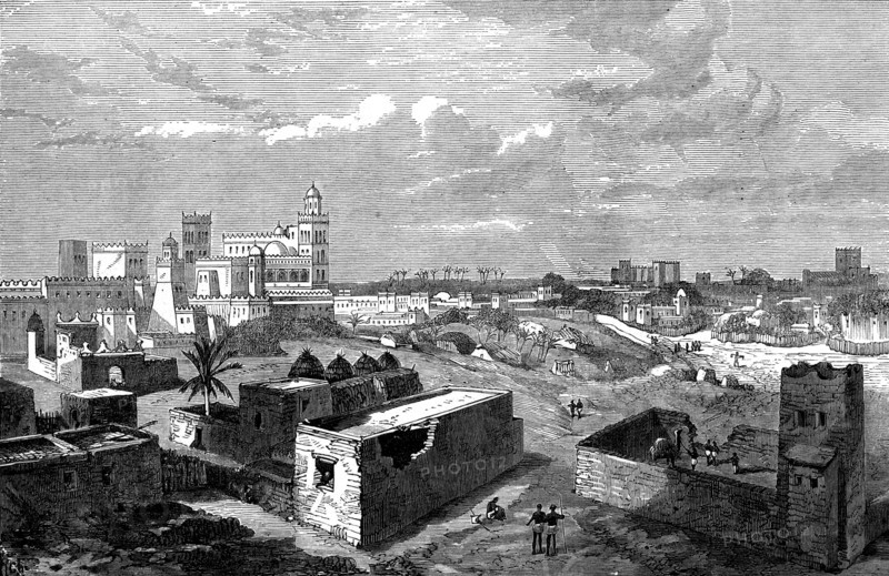 Hota, the capital of Lahej, near Aden, 1873. Creator: Unknown.