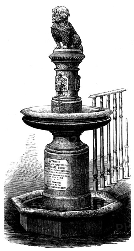 Greyfriars Bobby's Memorial, Edinburgh, 1873. Creator: Unknown.