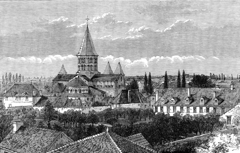 Convent and Garden of the Apparition, Paray-le-Monial, 1873. Creator: Unknown.