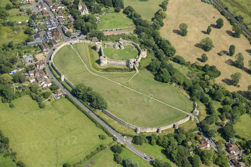 Pevensey Castle, Pevensey, East Sussex, 2024.