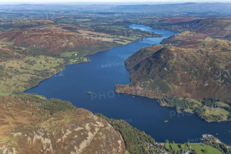 Looking north east along Ullswater, Glenridding, Cumbria, 2024.
