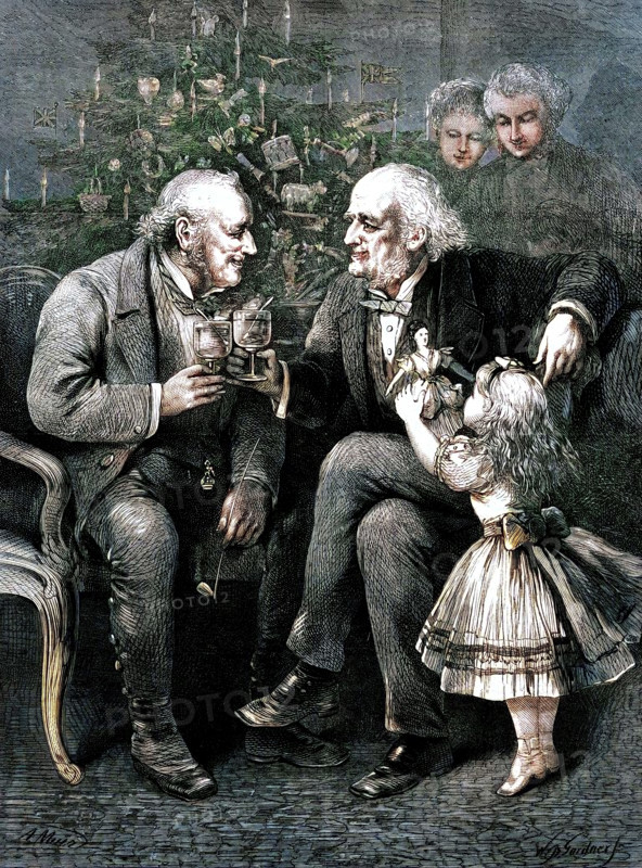 When We Were Boys Together, - drawn by A. Muir, 1873. 'I remember you, Jack, when no bigger than that little girl at your knee, And surely no twin brothers ever so lovingly cronied as we; We lived but one life, so it seemed: both were breeched on the very same day, We rode on one pony to school, stuck together at work and at play. Your foes felt my big, clumsy fist, as weighty as any sledge-hammer, While you did my difficult sums, and undid the knots in my grammar. When Holiday threw wide the school-door, what boisterous fooling and funning! O the boating, and batting and bowling! the racketing, wrestling and running! And don't you remember the time you twice kicked the football to goal, When we Gloynes men the Fisherites beat in all that day's games on the Mole? One winter so gloriously cold - we thought it was glorious then - What a mountainous snowball we rolled, and blocked up the door of Old Ben! In the long summer eves you would sit in that willow o'erhanging the stream, I busily...