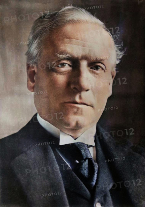 Herbert Asquith, between c1915 and c1920. Shows Herbert Henry Asquith, 1st Earl of Oxford and Asquith (1852-1928), who was the British Prime Minister (1908-1916). (Colorised black and white print).