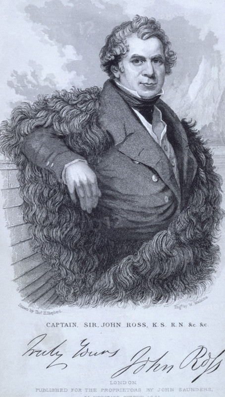 Captain, Sir John Ross, KS, RN, Scottish naval officer and polar explorer, 1835. Portrait of John Ross (1777-1856) who led expeditions to the Arctic.