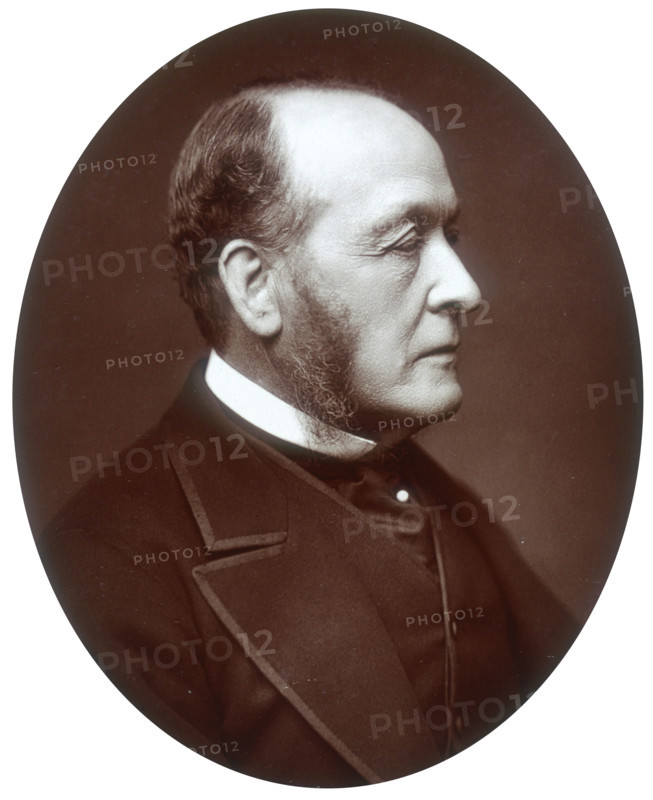 Gathorne Hardy, 1st Viscount Cranbrook, politician and statesman, 1881. Hardy (1814-1906) first entered Parliament as a Conservative member for Leominster in 1856. In 1865 he enjoyed the distinction of defeating William Gladstone in winning the parliamentary seat of Oxford. He served in various ministerial posts in Conservative governments between 1866 and his retirement from public life in 1892, at which time he was made an Earl.