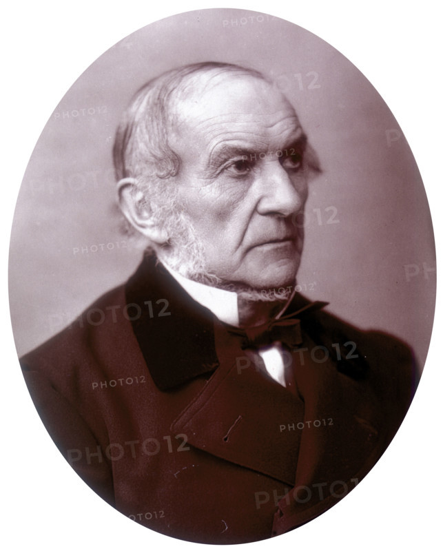 William Ewart Gladstone MP, British Liberal Prime Minister, 1882. William Gladstone (1809-1898) was born in Liverpool and educated at Oxford from where in 1832 he embarked on his political career. He became Prime Minister in 1868, and then a further two times in 1880 and 1886. Whilst in power Gladstone brought in major reforms to Ireland and established a system of national education in England.
