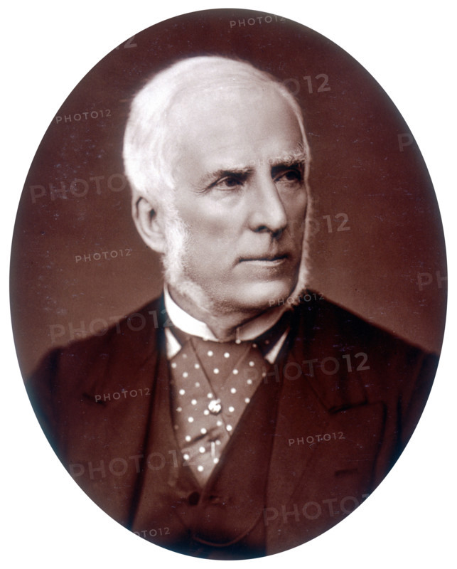 John Callcott Horsley, artist and Royal Academician, 1882. A historical and genre painter, Horsley (1817-1903) gained the nickname 'Clothes Horsley' for his role in championing the cause of public decency against painting from life classes and nudity in art in general. He also, in 1843, designed the first Christmas card.