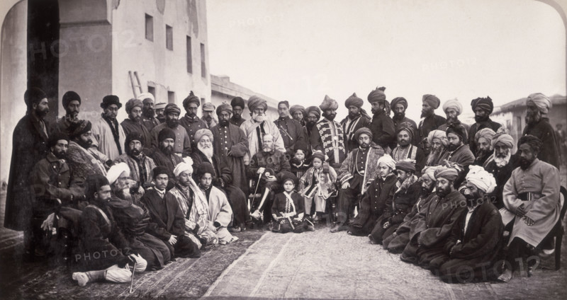General Roberts and Sirdars of Kabul, Afghanistan, 1879. Roberts was in command of the Punjab frontier force during the Second Afghan War. Britain was worried that Afghanistan would become a dependency of Russia and that British power in India would be in danger.