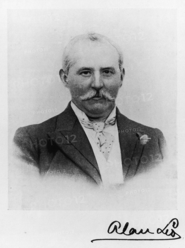 Portrait of Alan Leo, (c1895?). British astrologer and author, founder of the monthly journal "Modern Astrology" in 1895. Each month's issue contained predictions and horoscopes of famous people, including Queen Victoria.