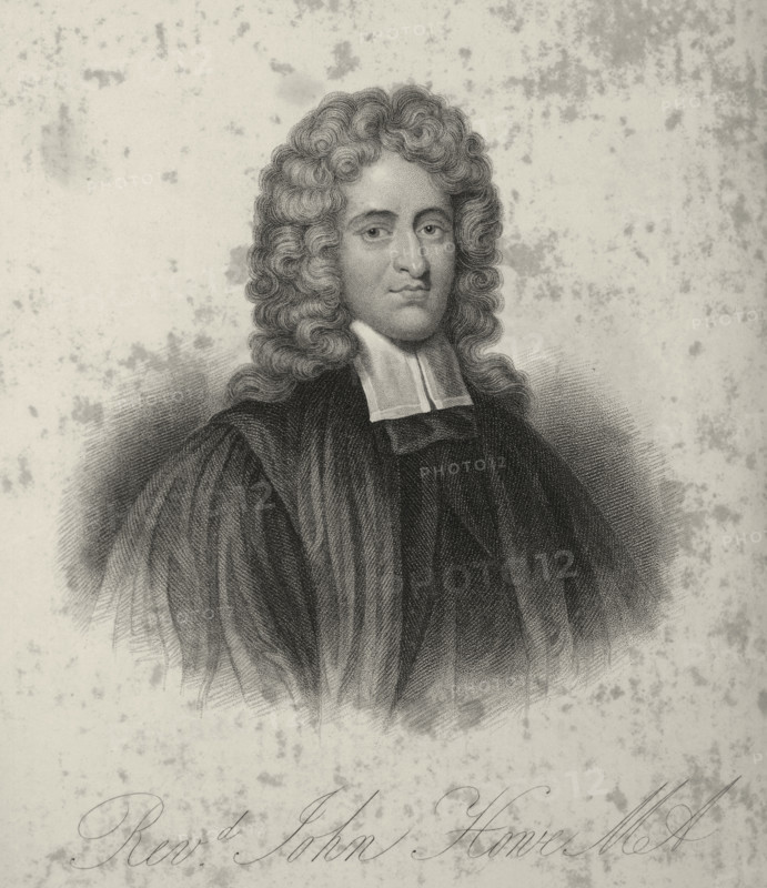 Rev John Howe, late 17th century, (c1834-c1837). John Howe (1630-1705) was an English Puritan theologian. He served briefly as chaplain to Oliver Cromwell. Plate 4 from "Lives of Eminent and Illustrious Englishmen, from Alfred the Great to the Latest Times", Vol 3. [Glasgow & Edinburgh, 1834-37]