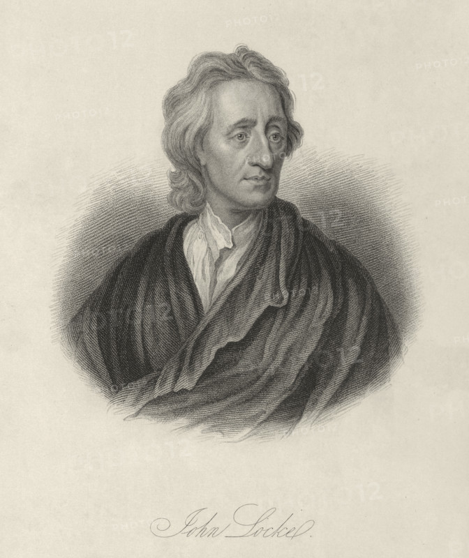 John Locke, c1680-1700, (1834-1837). English physician and philosopher John Locke (1632-1704), regarded as one of the most influential of Enlightenment thinkers, commonly known as the 'Father of Liberalism'. Plate 3 from "Lives of Eminent and Illustrious Englishmen, from Alfred the Great to the Latest Times", Vol 4. [Glasgow & Edinburgh, 1834-37]